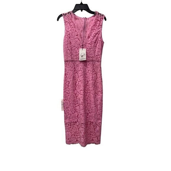 New Bardot Women's Size XS milana lace sheath dress - pink bloom - Picture 2 of 13